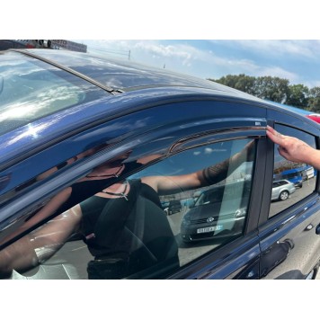 Дефлекторы окон Nissan Qashqai I 2006-2014  накладные (DEFL) Q2